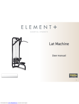 Technogym Element plus - Lat Machine User manual