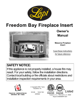 Lopi Freedom Bay Fireplace Insert Owner's manual