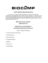 Biocomp GRADIENT MASTER 108 Operating instructions