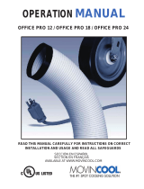 Movincool OFFICE PRO 18 Operating instructions