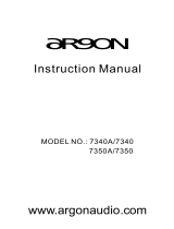 argon audio 7350A Owner's manual