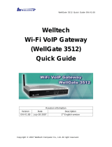 WELLTECH WellGate 3512 Quick start guide