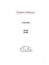 Atoll ST100 Owner's manual