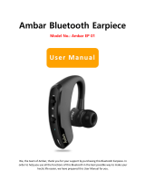 Ambar EP 01 Bluetooth Earpiece User manual