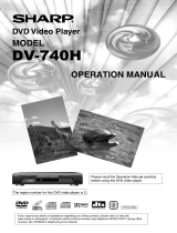 Sharp dv 740 Owner's manual