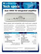 Cambridge Audio 640A V2 User manual