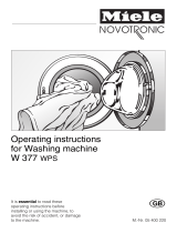 Miele W377 Novotronic Owner's manual