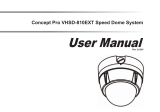 Concept Pro Concept Pro VHSD-810EXT User manual