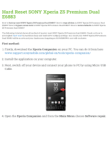 Sony Xperia Z5 Premium Dual E6883 User manual