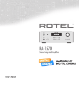 Rotel RA-1570 Owner's manual