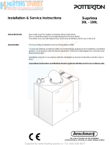 Potterton Suprima 60L Installation & Service Instructions Manual