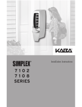 Kaba SIMPLEX 7102 SERIES Installation Instructions Manual