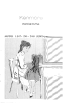 Kenmore 1347 Instructions Manual