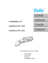 TALLY T2240/24 Installation guide