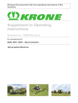 Krone Attaching spout extension Operating instructions