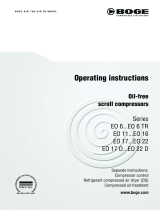 Boge EO 11 D Operating Instructions Manual