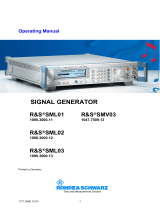 Rohde&Schwarz SMV03 User manual