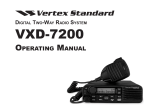 Vertex Standard VXD-7200 Operating instructions