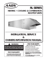 AAON RL Series Installation, Service & Owners Information Manual