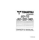 TOHATSU 140A2 EPTO Owner's manual