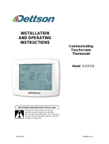 Dettson Communicating thermostat R02P029 Owner's manual