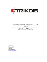 Trikdis G10 User manual