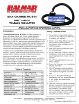 Balmar MAX CHARGE MC-614 Operating instructions