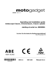 motogadget motoscope Chronoclassic Operating and Installation manual