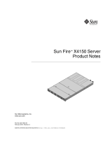 Sun Microsystems Sun Fire X4150 Server Product Notes