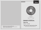 Midea FT30-8MB 12-Inch Electric Table Fan Owner's manual