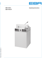 EBA 430 EP Operating Instructions Manual