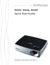 Infocus IN2102 User manual