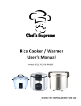 Chef's Supreme RW100 User manual