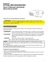 Hitachi CP-X3010 User manual