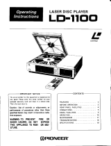 Pioneer LD-1100 User manual