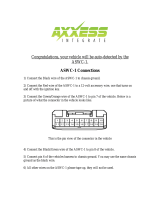 Axxess ASWC-1 Operating instructions