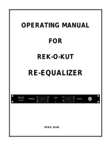 rek-o-kut Re-Equalizer Operating instructions