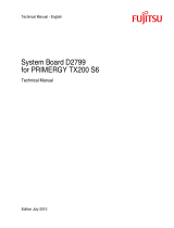 Fujitsu PRIMERGY TX200 S6 User manual
