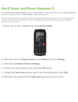 myPhone  Hammer 3 Hard reset manual
