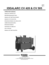 Lincoln IDEALARC CV 505 User manual