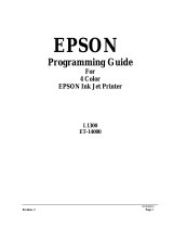 Epson WorkForce 630 Programming Manual