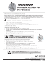 Schaefer Universal Circulation Fan User manual