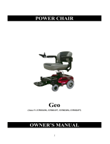 Drive DeVilbiss Healthcare PORTABLE POWER CHAIR RED User manual