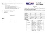 MVVS 3.5-1400 SPORT Owner's manual