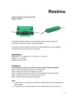 RestmoOutdoor IP44 Waterproof Connection Box