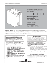 Bradford White BNTV User manual