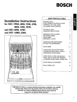Bosch SHU 6800 series Installation Instructions Manual