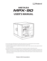 Roland Metaza MPX-90 User manual