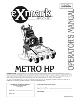 Exmark Metro HP User manual