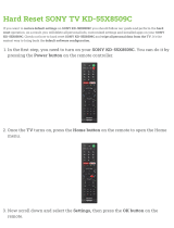 Sony KD-55X8509C User manual